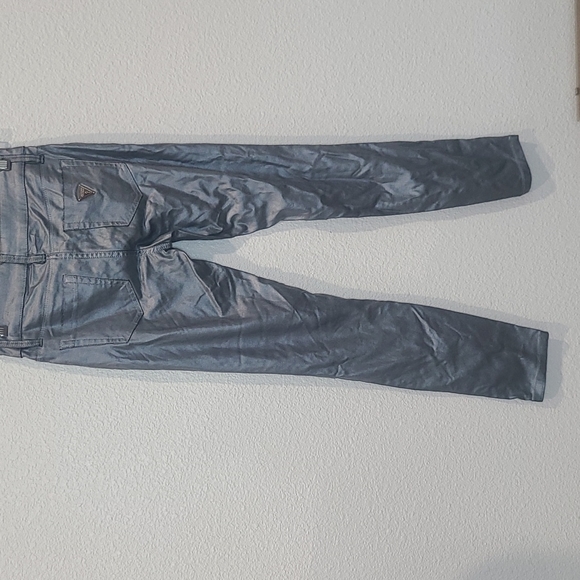 Guess ice blue metallic skinny jeans small - Picture 9 of 10